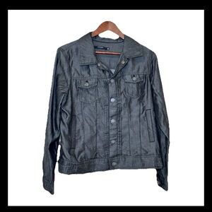 TAHARI Women's Short Jacket Lyocell Tencel Size Medium Casual Edgy Career